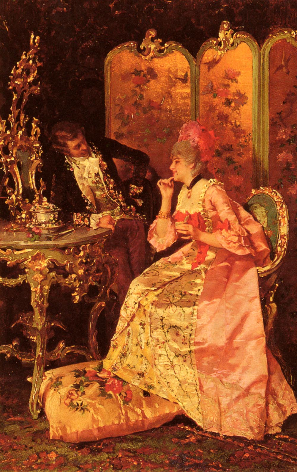 The Flirtation by Luis Alvarez Catala